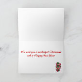 Santa Clause Fish - leuke kerst Kaart (Binnen)