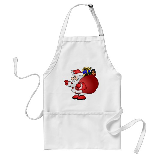 Santa Clause Funny kerstcadeautjes Standaard Schort (Voorkant)