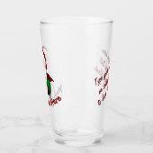 Santa Clause Glasses Gepersonaliseerd kerstdecor Glas (Links)