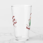 Santa Clause Glasses Gepersonaliseerd kerstdecor Glas (Rechts)