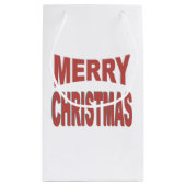 Santa Clause Gloss Gift Bag Klein Cadeauzakje (Achterkant)
