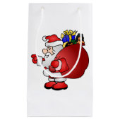 Santa Clause Gloss Gift Bag Klein Cadeauzakje (Voorkant)