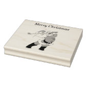 Santa Clause golf 4x5 Rubber Stamp Rubberstempel (Stempel)