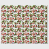 Santa clause  heilige elegant cadeaupapier (Vlak)