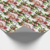 Santa clause heilige elegant cadeaupapier (Hoek)