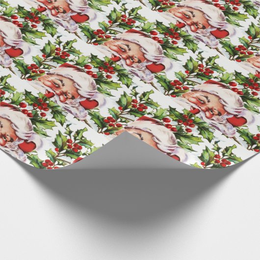 Santa clause heilige elegant cadeaupapier (Hoek)
