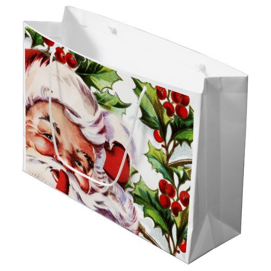 Santa clause  heilige elegant groot cadeauzakje (Voorkant Gekanteld)