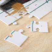 Santa Clause Holding Baby Reindeer Legpuzzel (Zijkant)