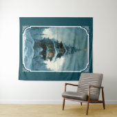 Santa Clause Home Sweet Home | Kerstboom Wandkleed (In Situ (horizontaal))