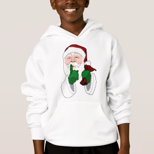Santa Clause Hoodie Shirt Kinder Santa Sweashirts (Voorkant)