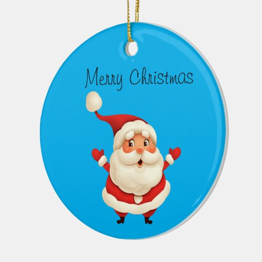 santa clause kerst ornament (Links)