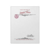 Santa Clause Letterhead Notitieblok (Linkerzijde)