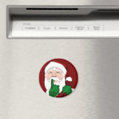 Santa Clause Magnets Fun Santa Decor & Gifts Magneet (Insitu (Vaatwasser))