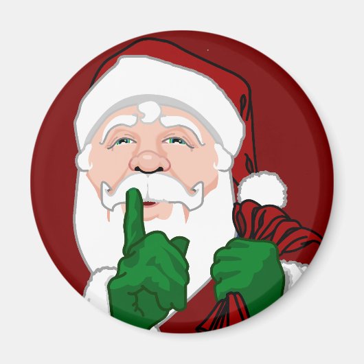 Santa Clause Magnets Fun Santa Decor & Gifts Magneet (Voorkant)