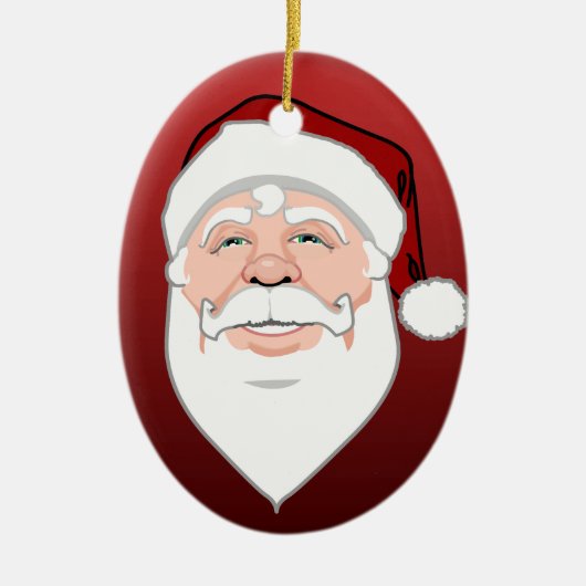 Santa Clause Ornament Aangepaste kerstdecoratie (Voorkant)