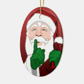Santa Clause Ornament Aangepaste kerstdecoratie (Links)