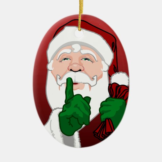 Santa Clause Ornament Aangepaste kerstdecoratie (Voorkant)