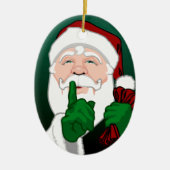 Santa Clause Ornament Aangepaste kerstdecoratie (Voorkant)