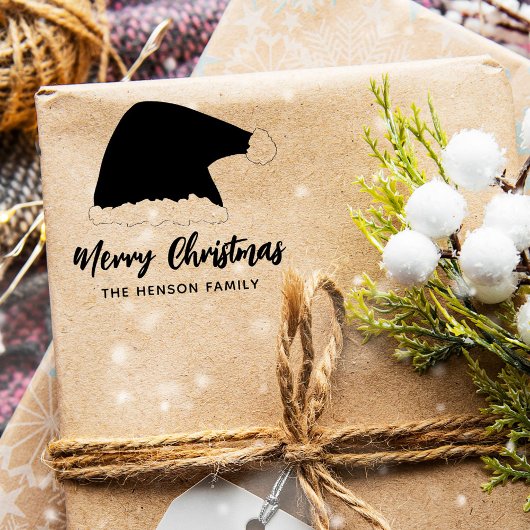 Santa Clause Pet Merry-kerstmanreeks Zelfinktende Stempel