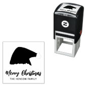 Santa Clause Pet Merry-kerstmanreeks Zelfinktende Stempel (In situ)