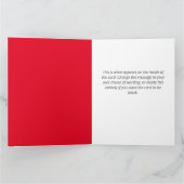 Santa Clause QR Code Design Funny kerstkaart Kaart (Binnen)