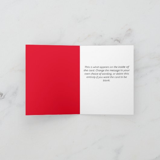 Santa Clause QR Code Design Funny kerstkaart Kaart (Binnen)