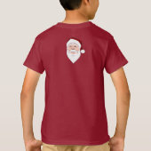 Santa Clause Ringer T-Shirt Kinder Santa Shirt (Achterkant)