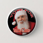 Santa Clause Ronde Button 5,7 Cm (Voorkant)