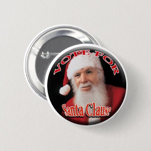 Santa Clause Ronde Button 5,7 Cm (Voorkant /achterkant)