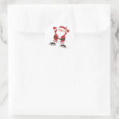 Santa Clause Ronde Sticker (Tas)