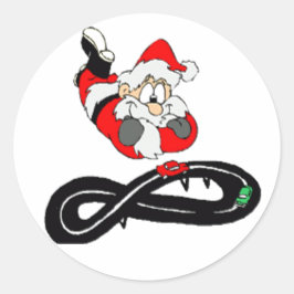 Santa Clause Ronde Sticker