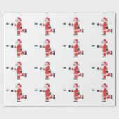 Santa Clause-schijfgolf, inpakpapier (Vlak)