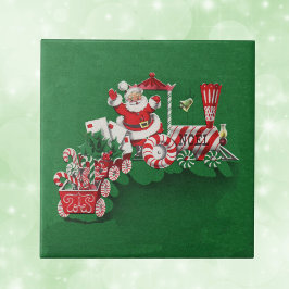 Santa Clause Snoep Train Tegeltje