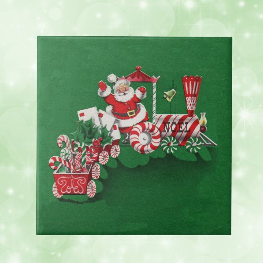 Santa Clause Snoep Train Tegeltje