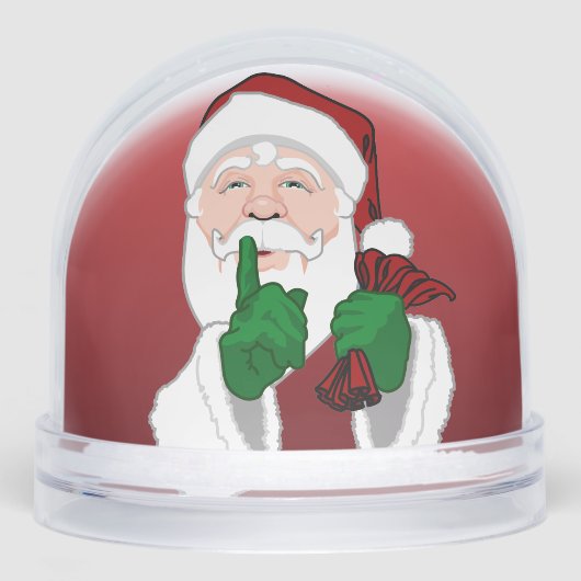 Santa Clause Snow Globe Custom Christmas Snowglobe Sneeuwbol (Voorkant)
