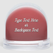 Santa Clause Snow Globe Custom Christmas Snowglobe Sneeuwbol (Achterkant)