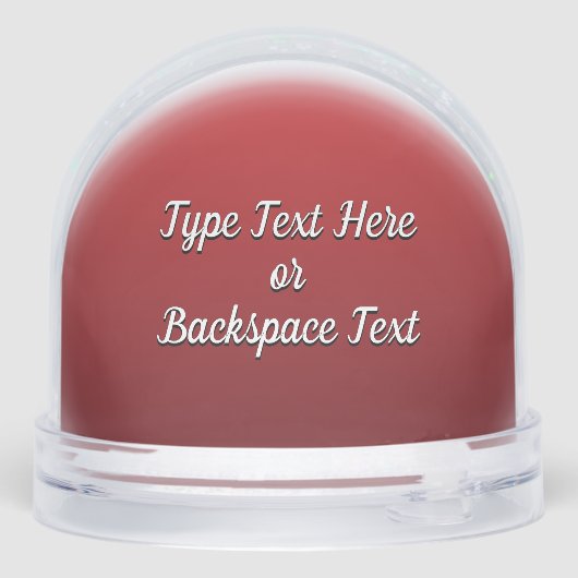 Santa Clause Snow Globe Custom Christmas Snowglobe Sneeuwbol (Achterkant)