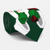 Santa Clause Stropdas Festive Kerstmis Aangepast (Opgerold)