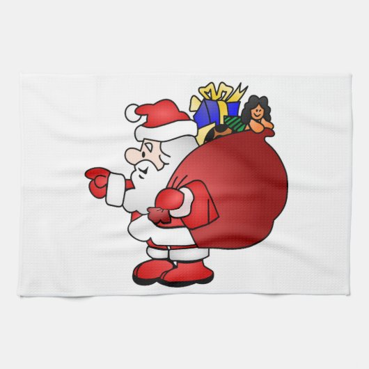 Santa Clause Theedoek (Horizontaal)