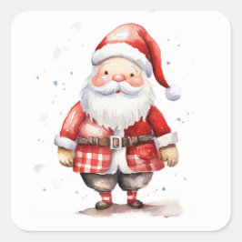 Santa Clause Vierkante Sticker