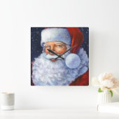 Santa Clause Wandklok (Huis)