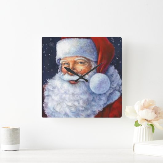 Santa Clause Wandklok (Huis)