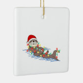 santa clausotter keramisch ornament (Rechts)