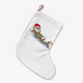 santa clausotter kleine kerstsok (Voorkant (Hangend))