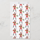 Santa Claus's Gift Distribution Feestdagenkaart (Achterkant)