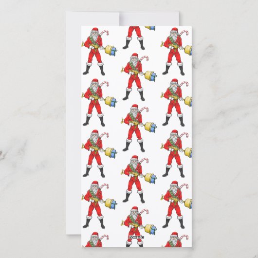 Santa Claus's Gift Distribution Feestdagenkaart (Achterkant)