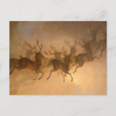 Santa Claus's Reindeer door William Holbrook Beard Briefkaart (Voorkant)
