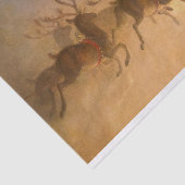Santa Claus's Reindeer door William Holbrook Beard Tissuepapier (Detail)
