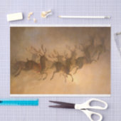 Santa Claus's Reindeer door William Holbrook Beard Tissuepapier (Craft)