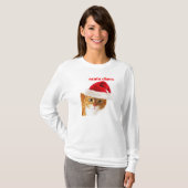 Santa Claw Cat T-shirt (Voorkant volledig)